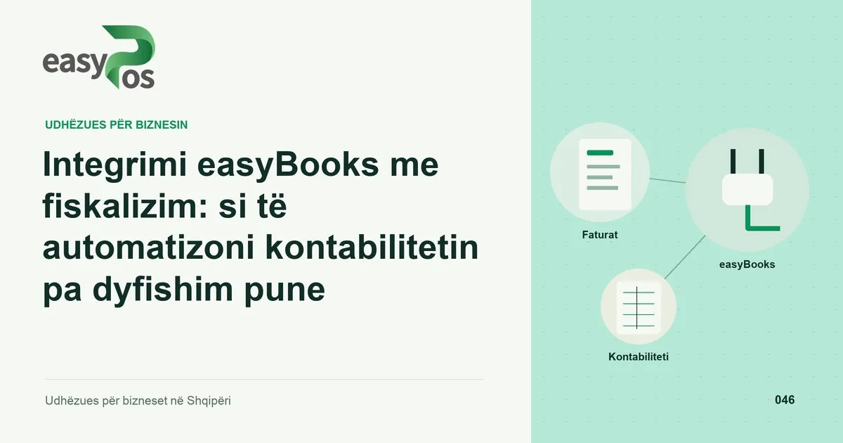 Ilustrim easyPos për artikullin: Integrimi easyBooks me fiskalizim: si të automatizoni kontabilitetin pa dyfishim pune