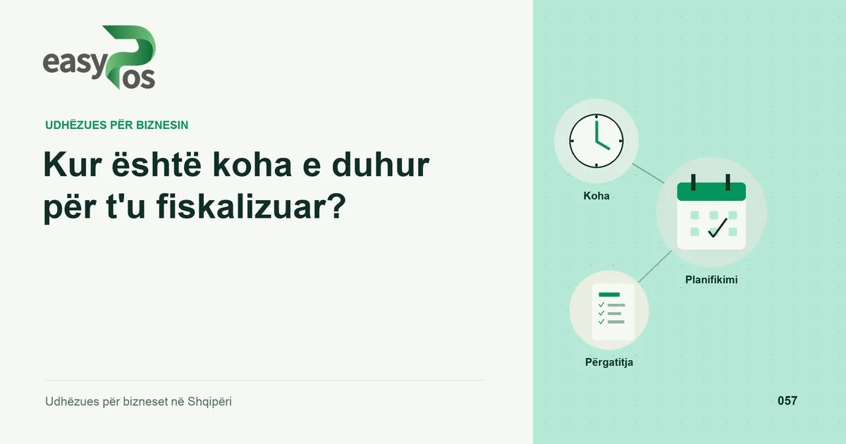 Ilustrim easyPos për artikullin: Kur është koha e duhur për t'u fiskalizuar?