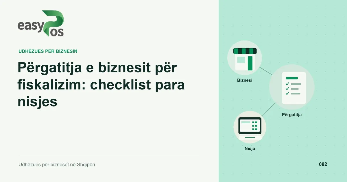 Ilustrim easyPos për artikullin: Përgatitja e biznesit për fiskalizim: checklist para nisjes
