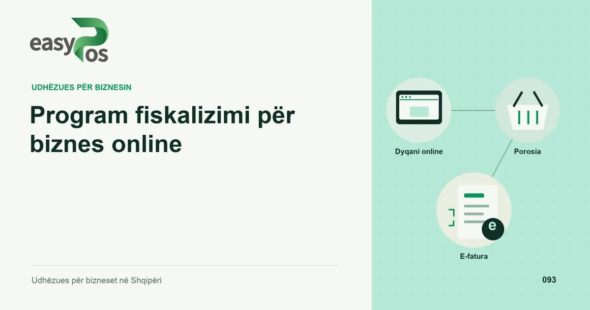 Ilustrim easyPos për artikullin: Program fiskalizimi për biznes online