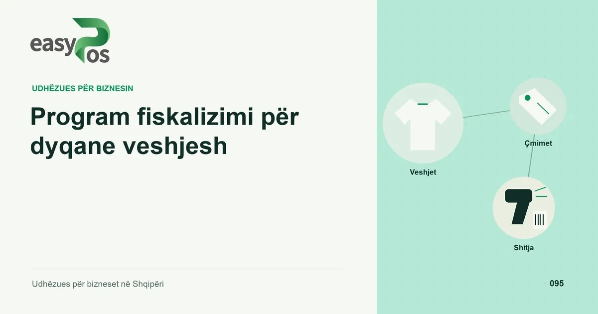 Ilustrim easyPos për artikullin: Program fiskalizimi për dyqane veshjesh