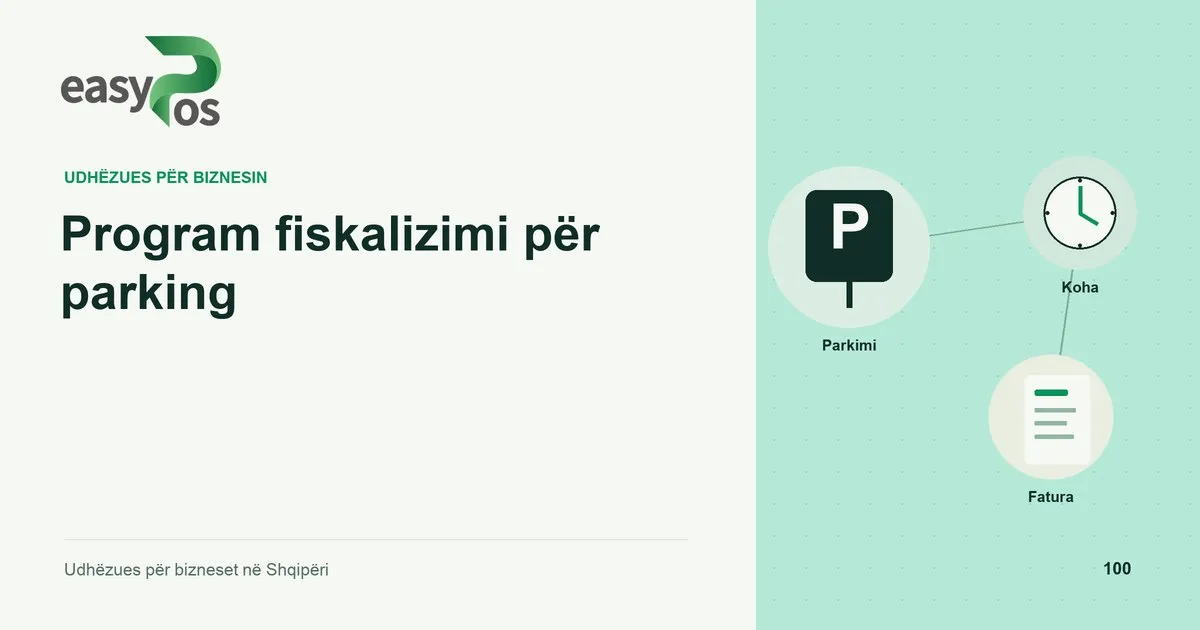 Ilustrim easyPos për artikullin: Program fiskalizimi për parking