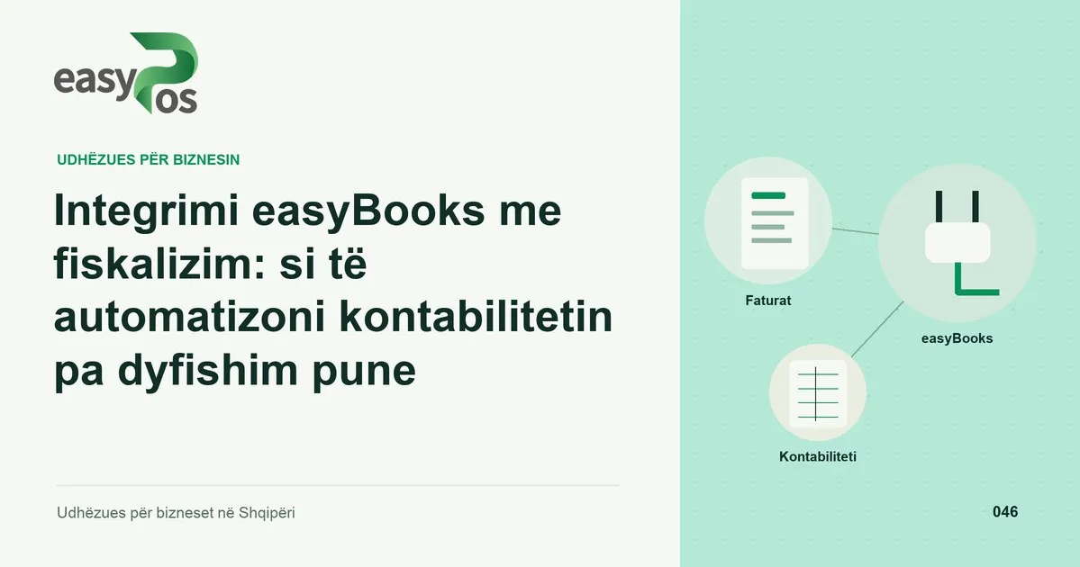 Ilustrim easyPos për artikullin: Integrimi easyBooks me fiskalizim: si të automatizoni kontabilitetin pa dyfishim pune
