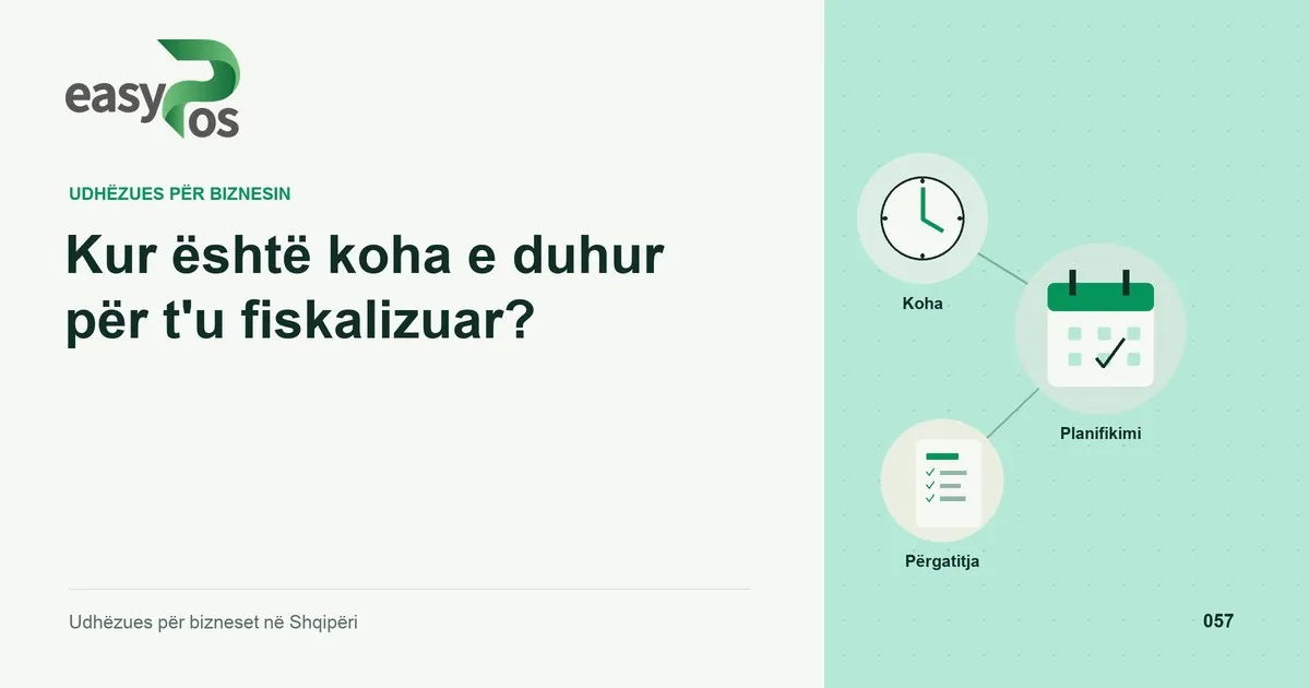 Ilustrim easyPos për artikullin: Kur është koha e duhur për t'u fiskalizuar?