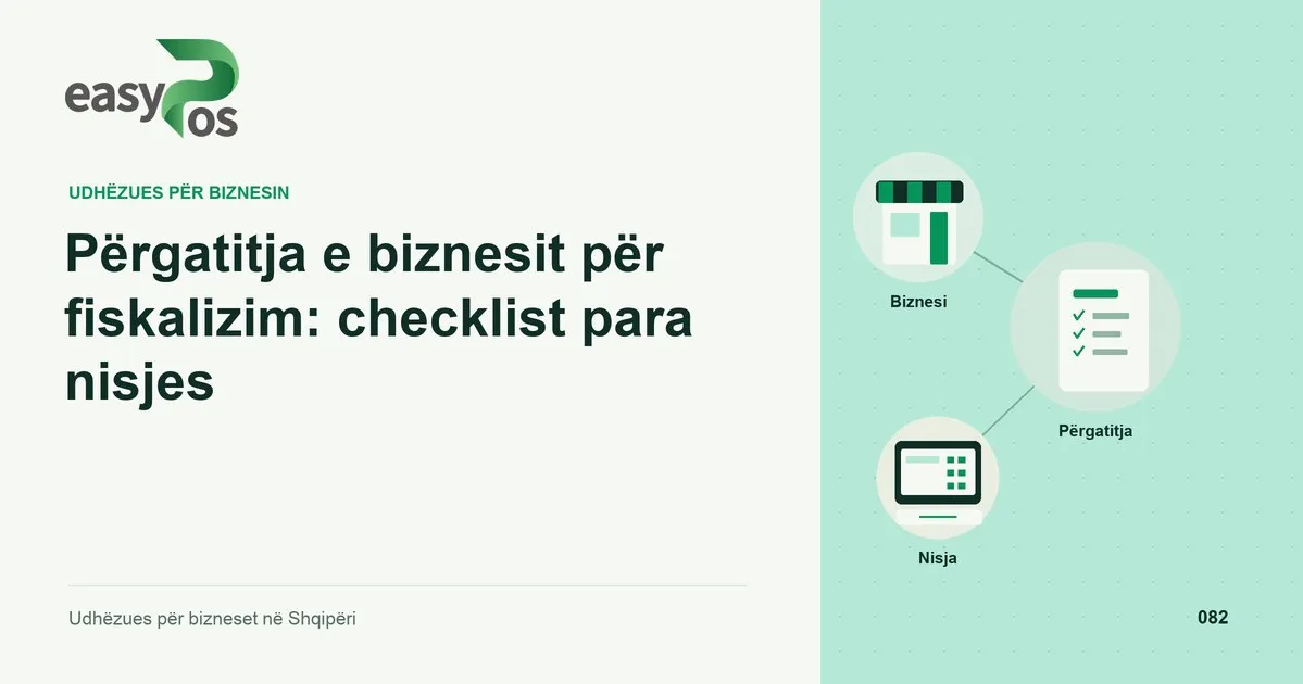 Ilustrim easyPos për artikullin: Përgatitja e biznesit për fiskalizim: checklist para nisjes