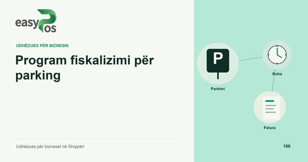 Ilustrim easyPos për artikullin: Program fiskalizimi për parking